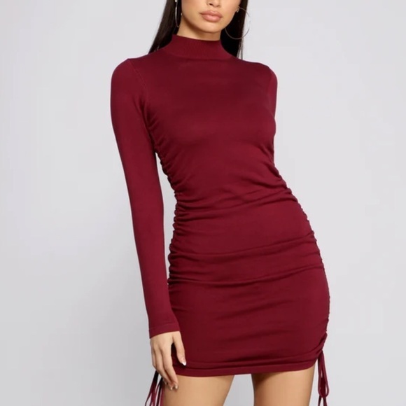 Windsor Ruched Drawstring Mini Dress | SIZE S - Picture 1 of 11